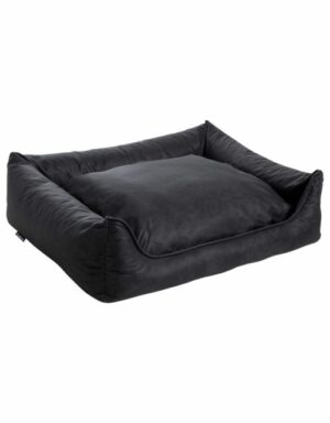 MaxxNobel Orthopedische sofa lederlook/teddy Zwart (Large)