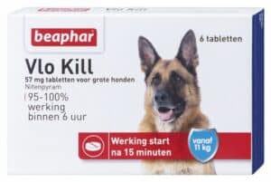 Beaphar vlokill+ hond vanaf 11kg 6tabl
