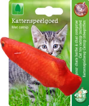 Katten Speelgoed Vis Met Catnip Oranje 11 cm