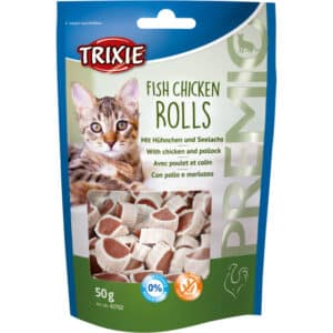 Trixie kattensnack Fish Chicken Rolls