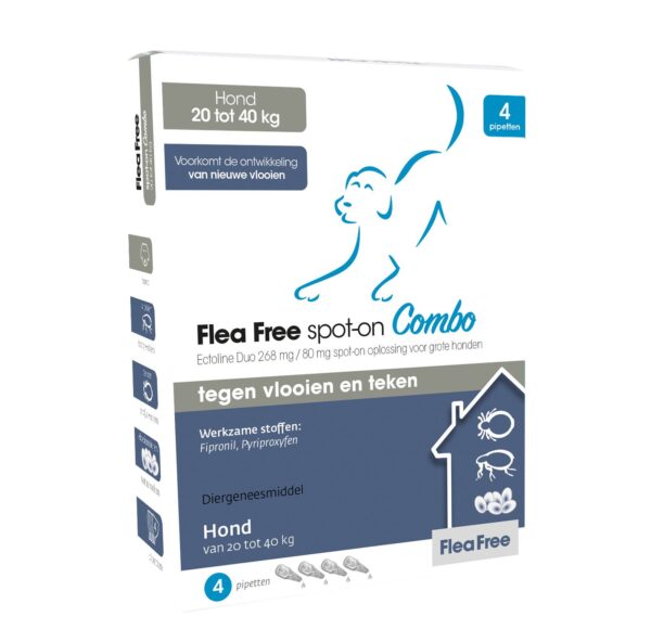 Flea Free spot-on combo hond 20-40 kg 4pip