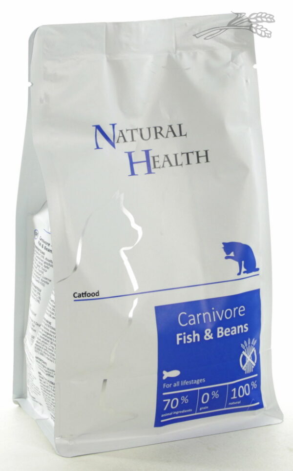 Natural Health Droogvoer Cat Carnivore Fish & Beans 400 gr