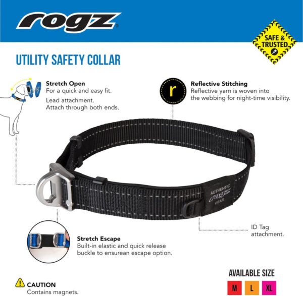 Rogz Beltz Utility Safety halsband L Yellow1 st