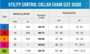 Rogz Control Chain halsband XXL geel