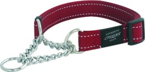 Rogz Utility chain halsband rood L