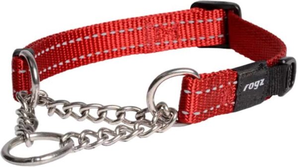 Rogz Utility control chain halsband rood m