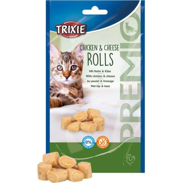 Trixie Kip/kaas Roll 50g