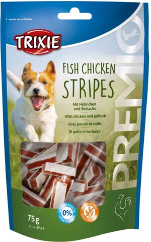 Trixie PREMIO Fish Chicken Stripes 75 g