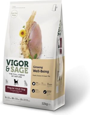 Vigor&Sage dog adult regular well-being ginseng 12kg