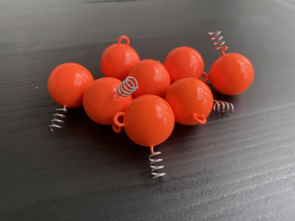 Oranje screw-in Loodkop 50g