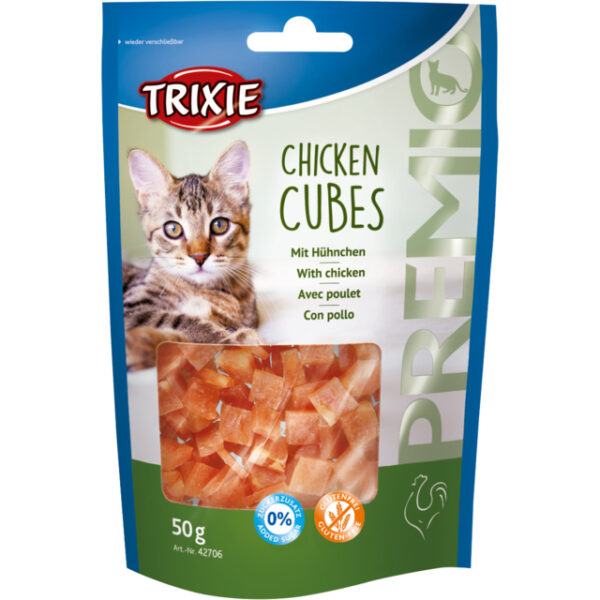 Trixie kattensnack kip blokjes