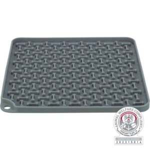 Trixie Lick'n'Snack Mat Silicone 20x20cm Donkergrijs