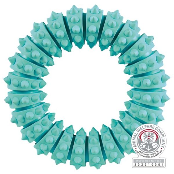 Trixie Denta Fun ring, muntsmaak, natuurrubber ø 12 cm