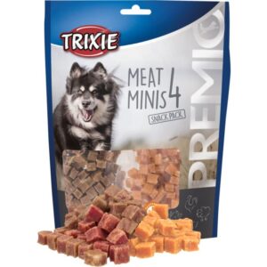 Trixie PREMIO 4 Meat Minis, kip/eend/rund/lam 4 × 100 g