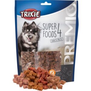 Trixie PREMIO 4 Superfoods, kip/eend/rund/lam 4 × 100 g