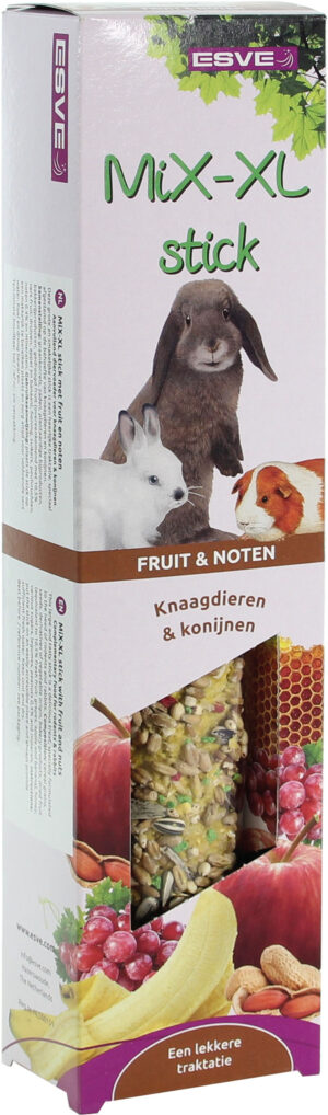 Esve MiX-XL stick Knaagdier Fruit+Noten 1 st