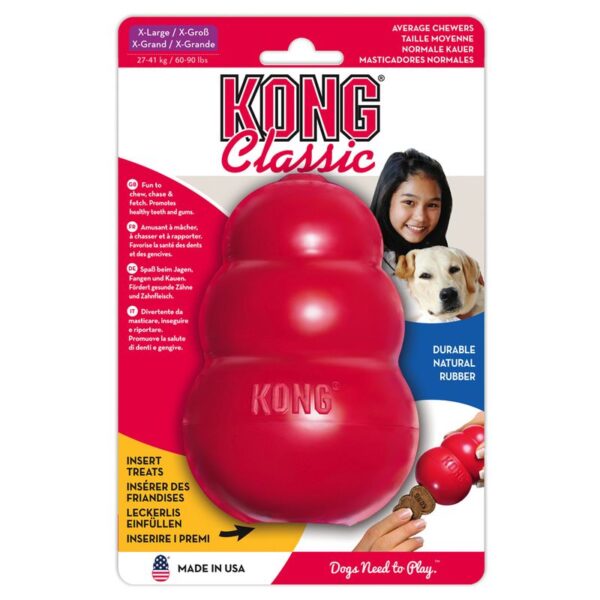 Kong Hond Classic Rubber Rood Extra/Large