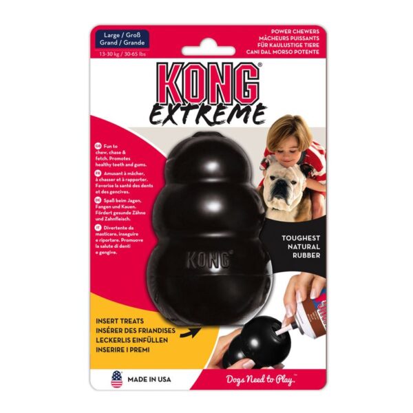 Kong Hond Extreme Rubber Zwart Large