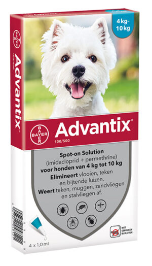 Advantix parasietbehandeling spot-on hond 100 4pip