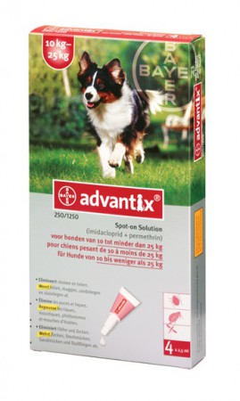 Advantix parasietbehandeling spot-on hond 250 4pip