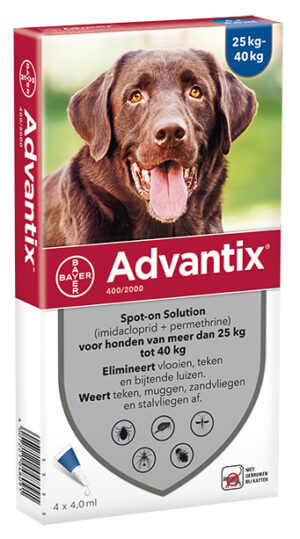 Advantix parasietbehandeling spot-on hond 400 4pip