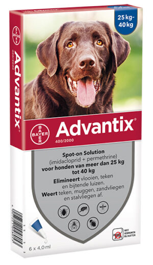 Advantix parasietbehandeling spot-on hond 400 6pip