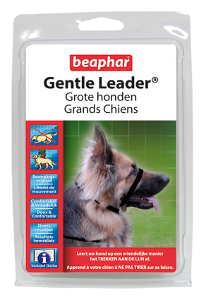 Beaphar gentle leader large zwart 1st