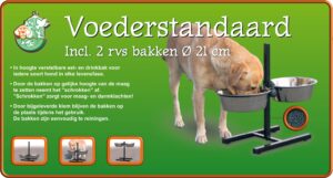 Boon Voederstandaard H-Model Hamerslag 21 cm