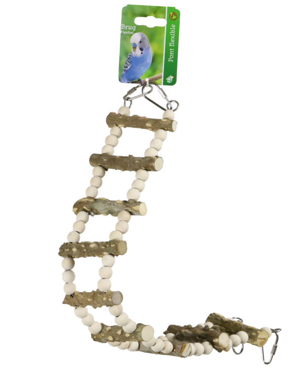 de Boon Ladder 9-traps Hout en kralen 46cm