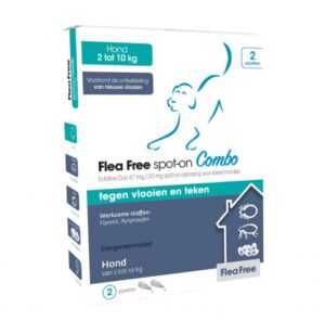 Flea Free spot-on combo hond 2-10 kg 2pip