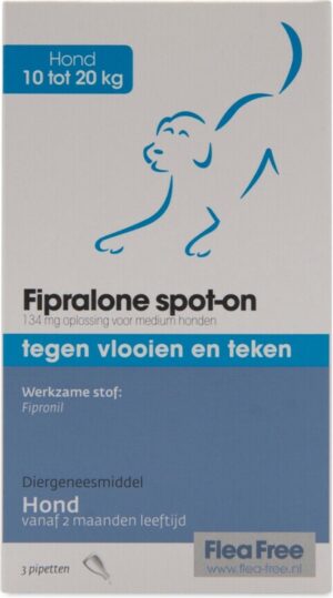 Flea Free spot-on hond 10-20kg 3pip