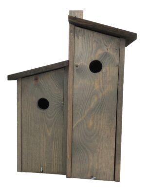 GS Vogelhuisje 28 x 12 x 45 cm Nestkastje 2 broedplaatsen