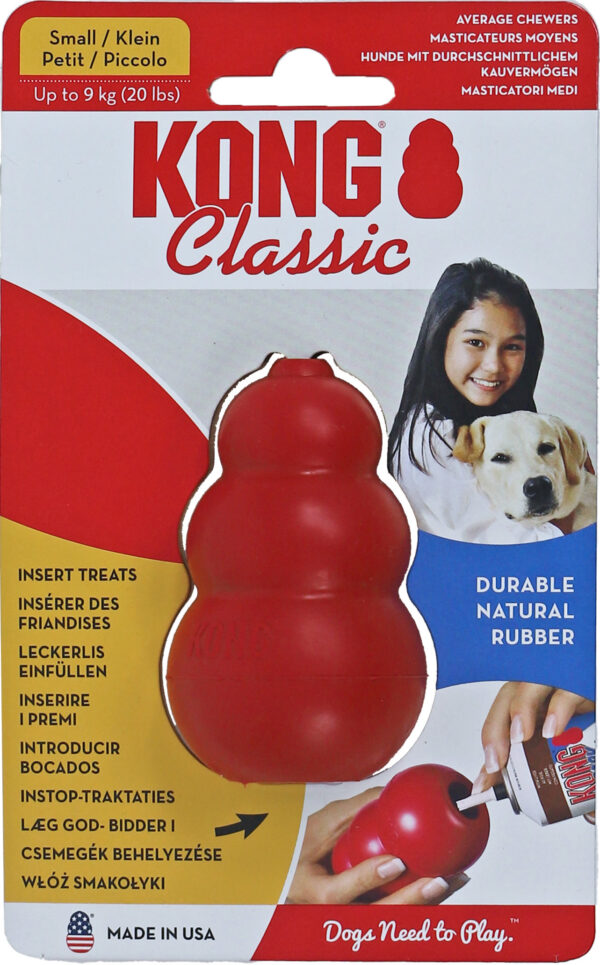 Kong Hond Classic Rubber Rood Small