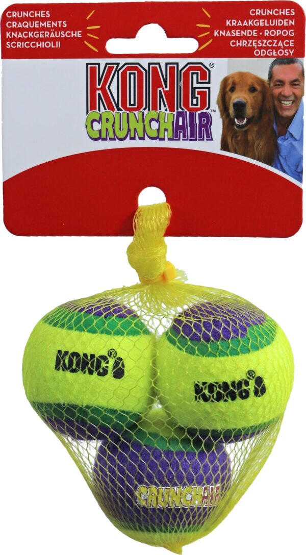 Kong Hond Crunchair Bal Small Net A 3 Stuks