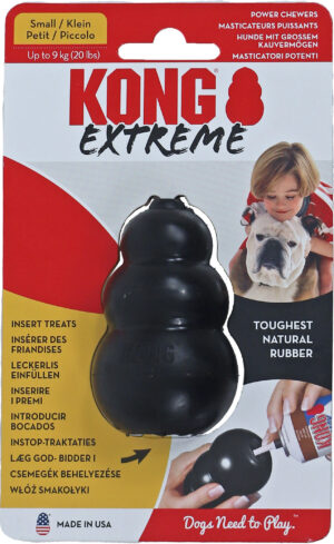 Kong Hond Extreme Rubber Zwart Small