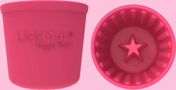 Lickimat Likmat Yoggie pot Hond Roze 8 cm