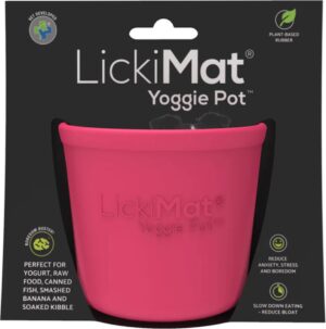 Lickimat Likmat Yoggie pot Hond Roze 8 cm