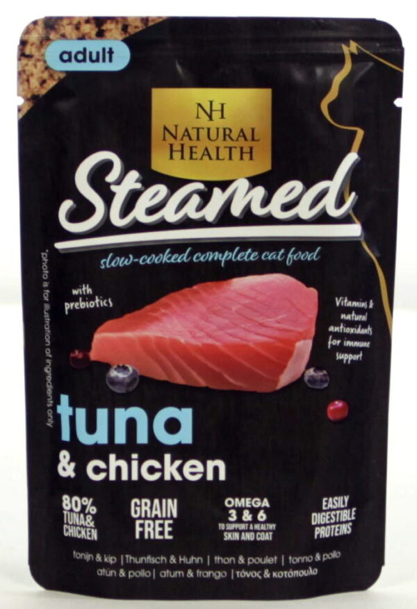 NH Cat Steamed Adult Tuna & Chicken 85g