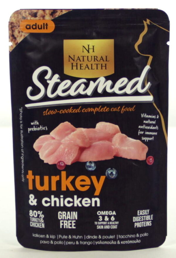 NH Cat Steamed Adult Turkey & Chicken 85g