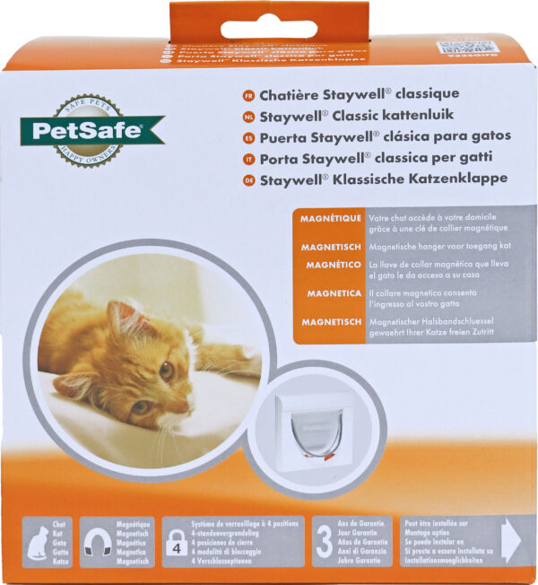 PetSafe kattendeur met magneetslot 932 wit 1st