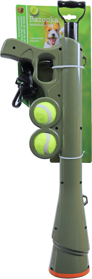 Tennisbalschieter Bazooka + 2 Tennisbal 65cm