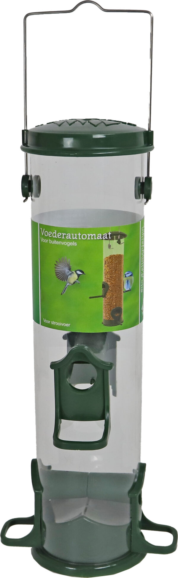 Voederautomaat 4 gaats XL groen 37 cm