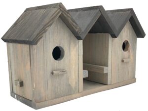 GS Vogelvoederhuisje met Vogelhuisje en Pindakaaspothouder 13 x 35 x 19 cm Groot