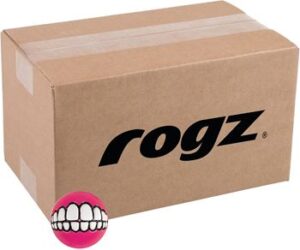 Rogz Toyz Grinz Fetch Ball Pink