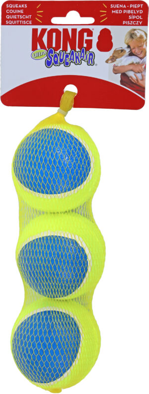 Kong Hond Ultra Squeakair Ball Medium Net A 3 St.