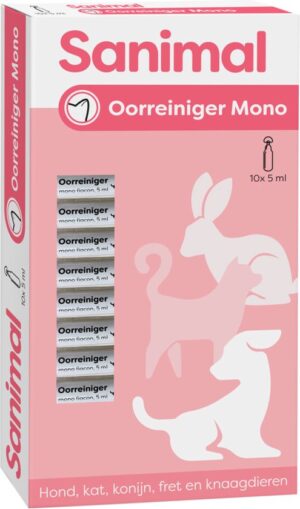 Sanimal oorreiniger mono 10x5ml