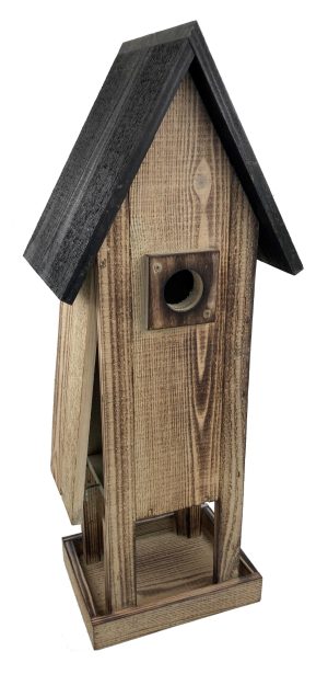 GS Vogelvoederhuisje met Nestkast 13 x 12 x 50 cm Vogelhuisje