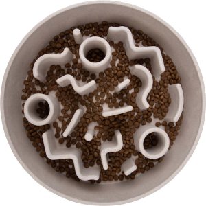 District 70 BAMBOO Dog Slow Feeder 21 cm Ice Blue