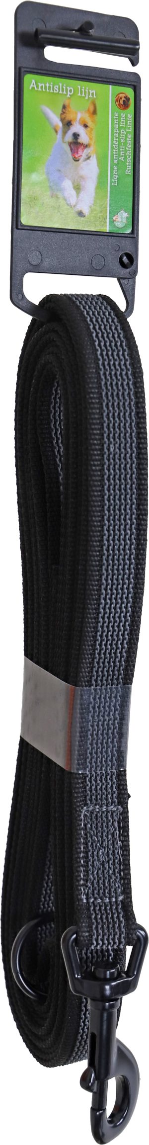 Lijn anti slip nylon zwart 20mm/180 cm