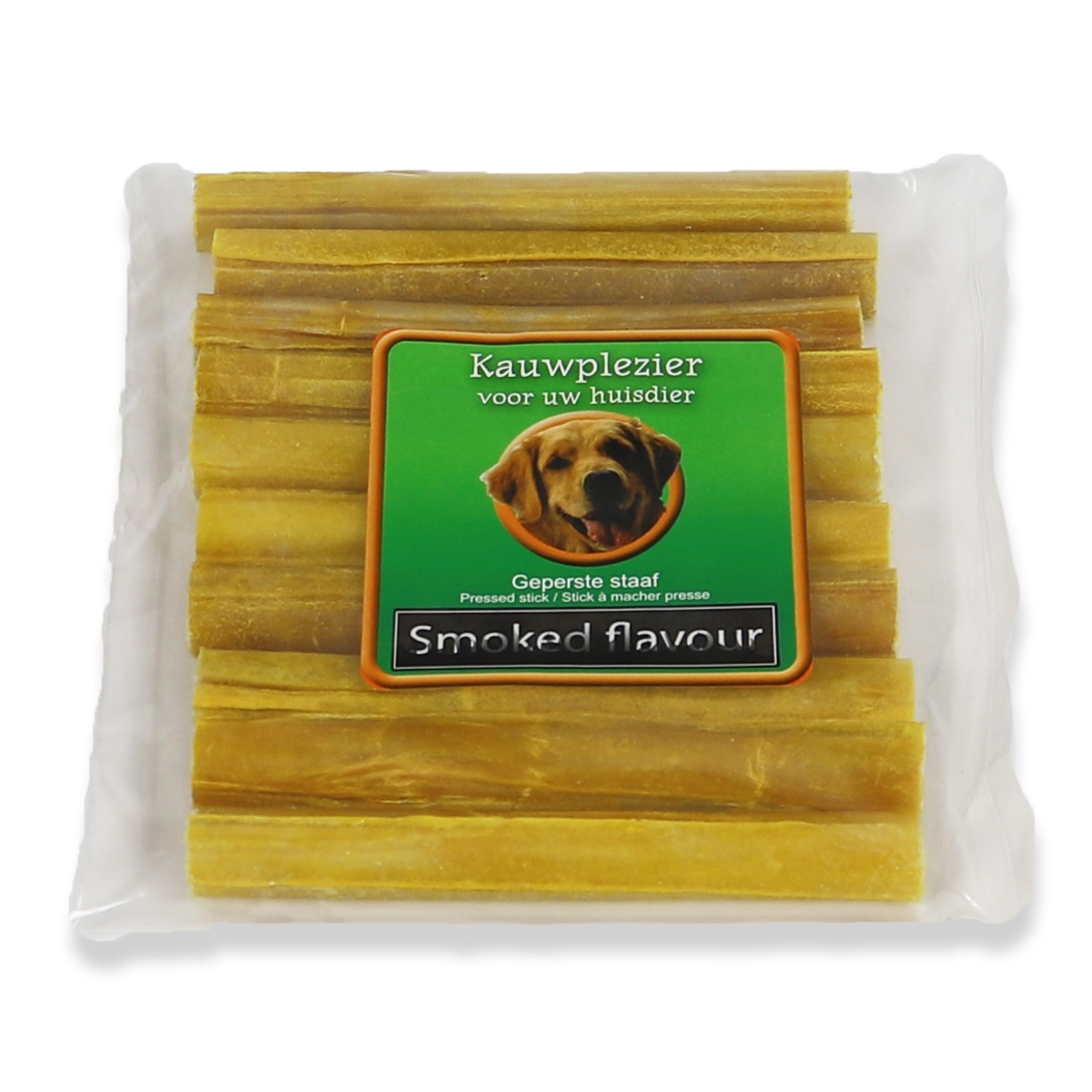 Kauwstaaf gerookt 15 mm 12 cm zak 10 stuks
